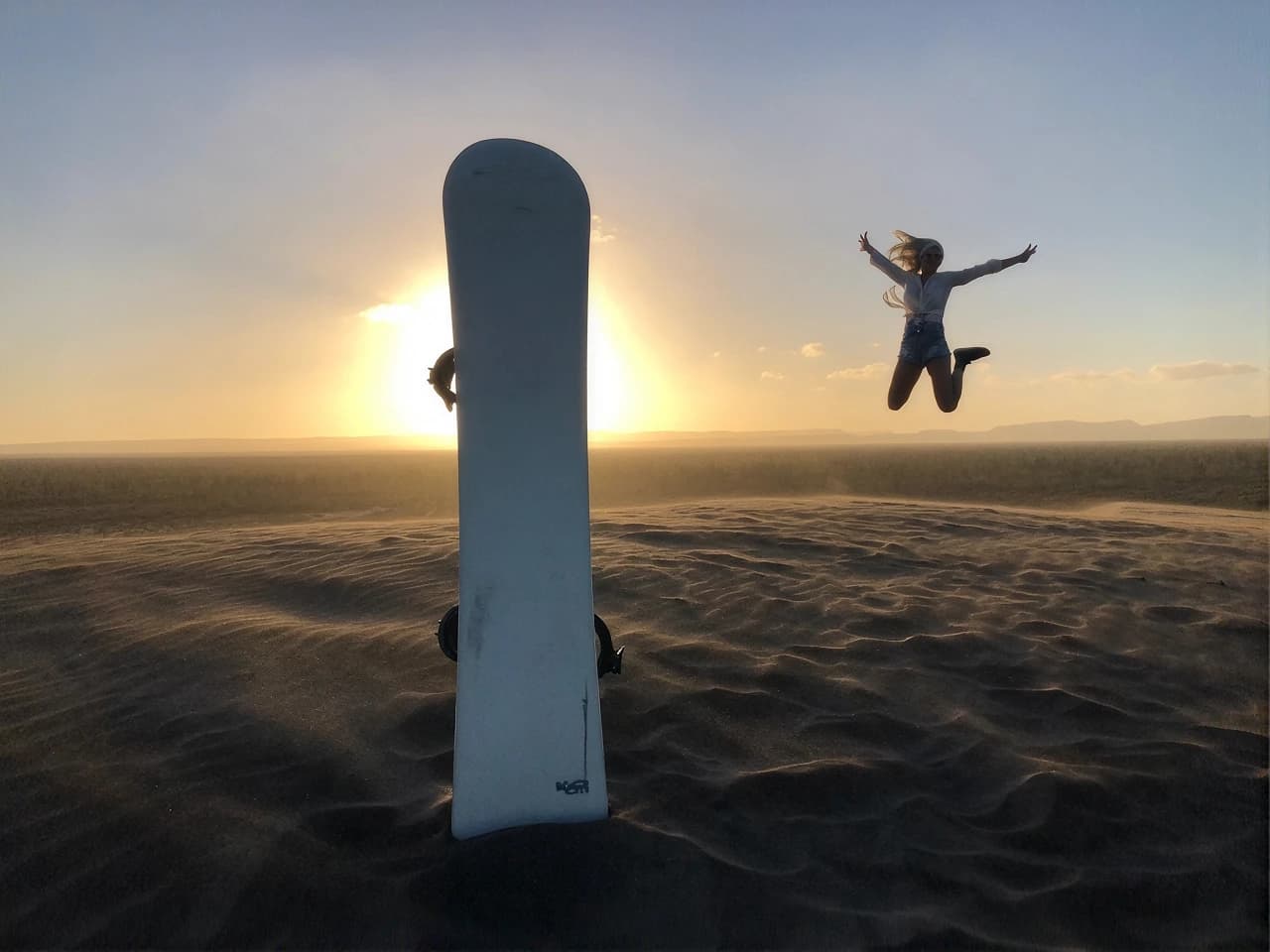 Sandboard dans le Désert
